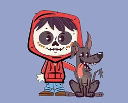 Character illustration artwork by graphic design student showcasing mascot and cartoon design skills